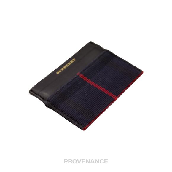 🔴 Burberry Card Holder Wallet - Navy Check - Picture 4 of 6